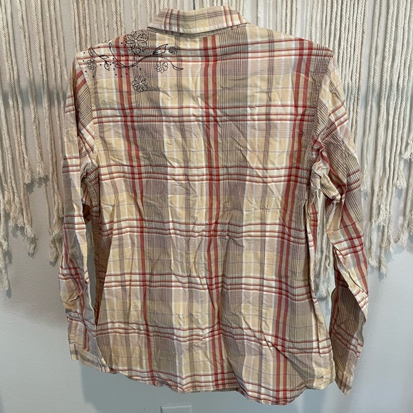Cabela’s Western Pinstripe Long Sleeve Button-Down Size M - Picture 2 of 9